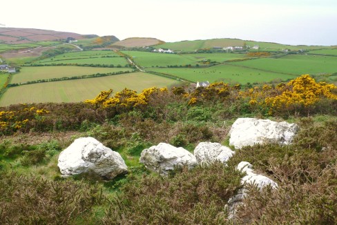 Quartz "stone circle" Isle of Man